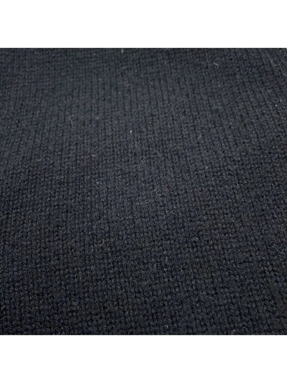 Chanel Cardigan CC Logo Cashmere 40 Black